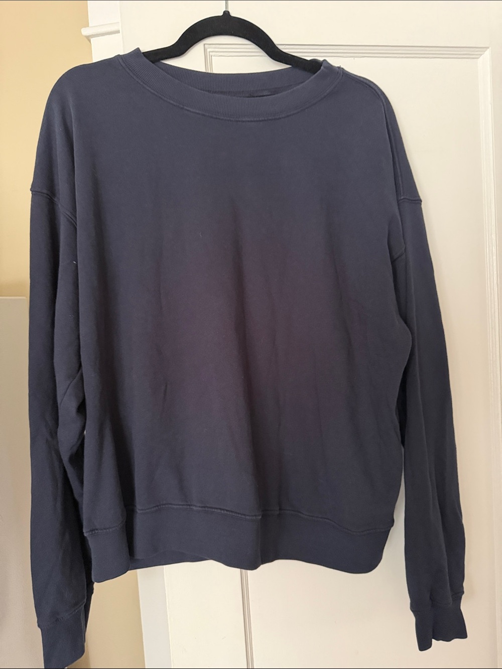 Velvet by Jenny Graham Classic Women's Crewneck Sweatshirt Navy